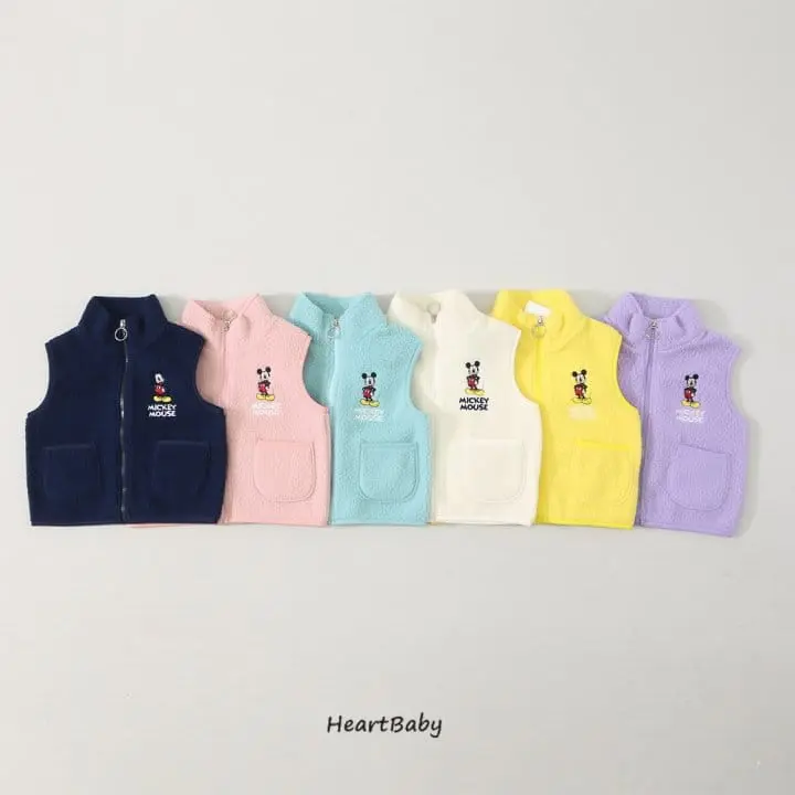 Heart Baby - Korean Children Fashion - #childofig - M Fleece Vest - 3