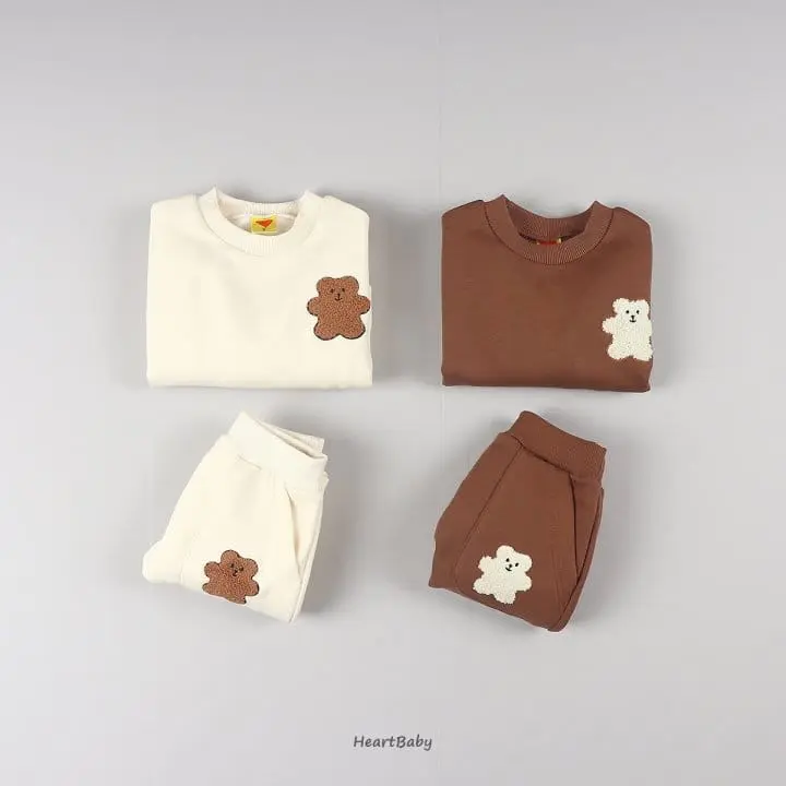 Heart Baby - Korean Children Fashion - #childofig - Gombo Top Bottom Set - 2