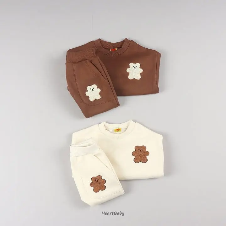 Heart Baby - Korean Children Fashion - #childrensboutique - Gombo Top Bottom Set - 3