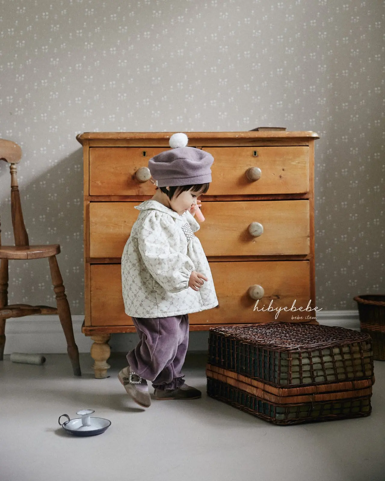 Hi Byebebe - Korean Baby Fashion - #babyboutique - Urban Smocking Top Bottom Set - 7