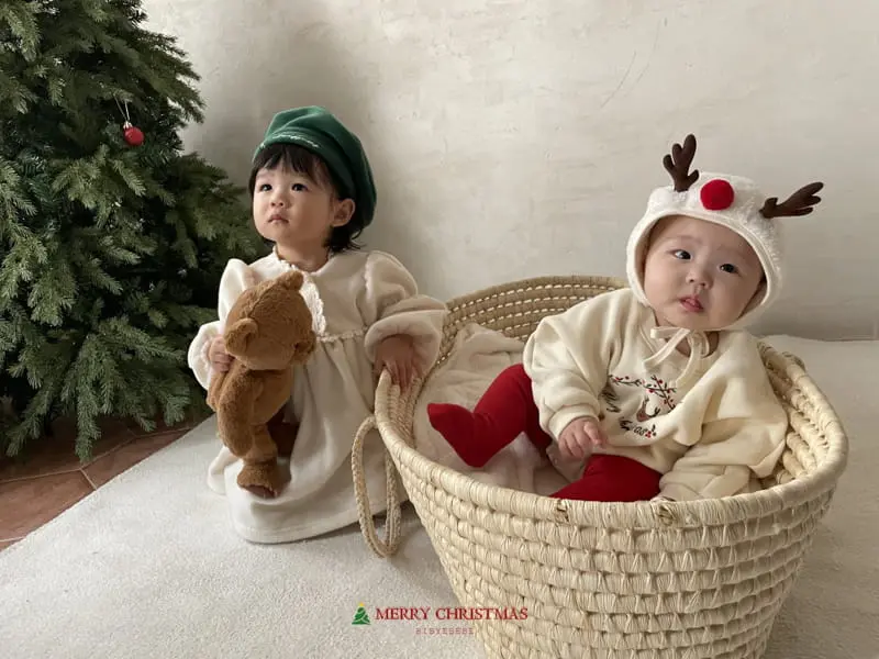 Hi Byebebe - Korean Baby Fashion - #babyboutiqueclothing - Rudolf Embroidery Bodysuit - 6