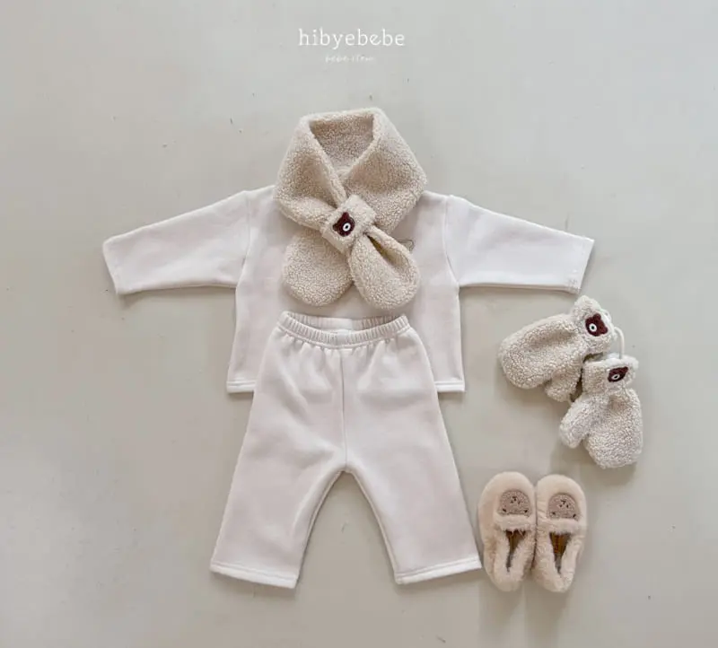Hi Byebebe - Korean Baby Fashion - #babyclothing - Bear Fleece Top Bottom Set - 8