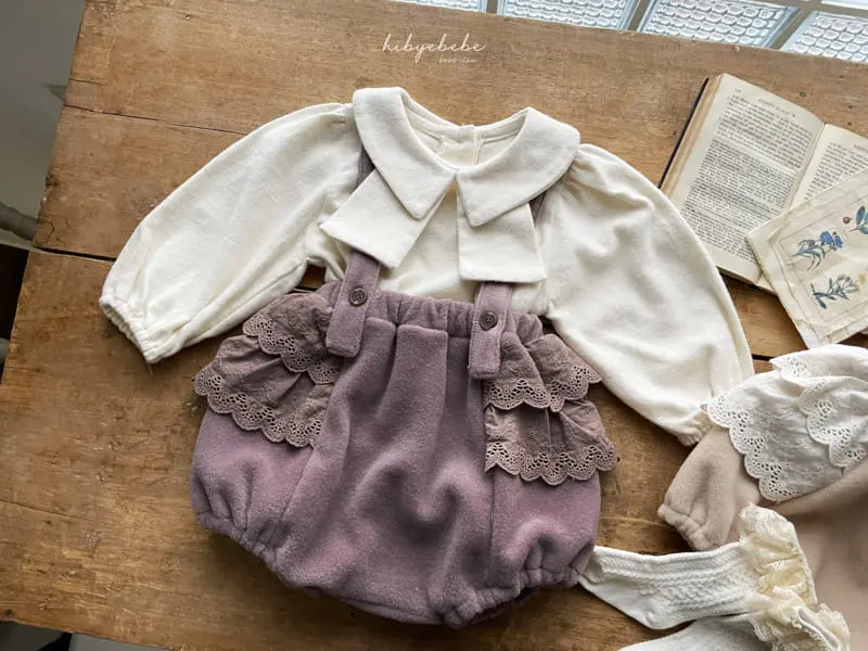 Hi Byebebe - Korean Baby Fashion - #babyfashion - Monte Lace Dungarees Bloomer - 10