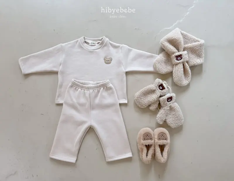 Hi Byebebe - Korean Baby Fashion - #babyfashion - Bear Fleece Top Bottom Set - 9