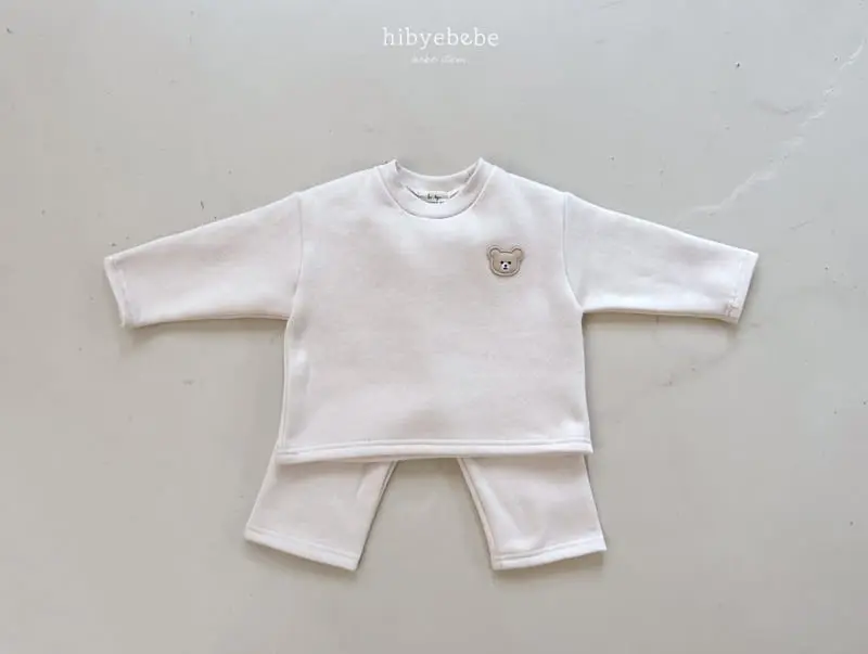Hi Byebebe - Korean Baby Fashion - #babyfever - Bear Fleece Top Bottom Set - 10
