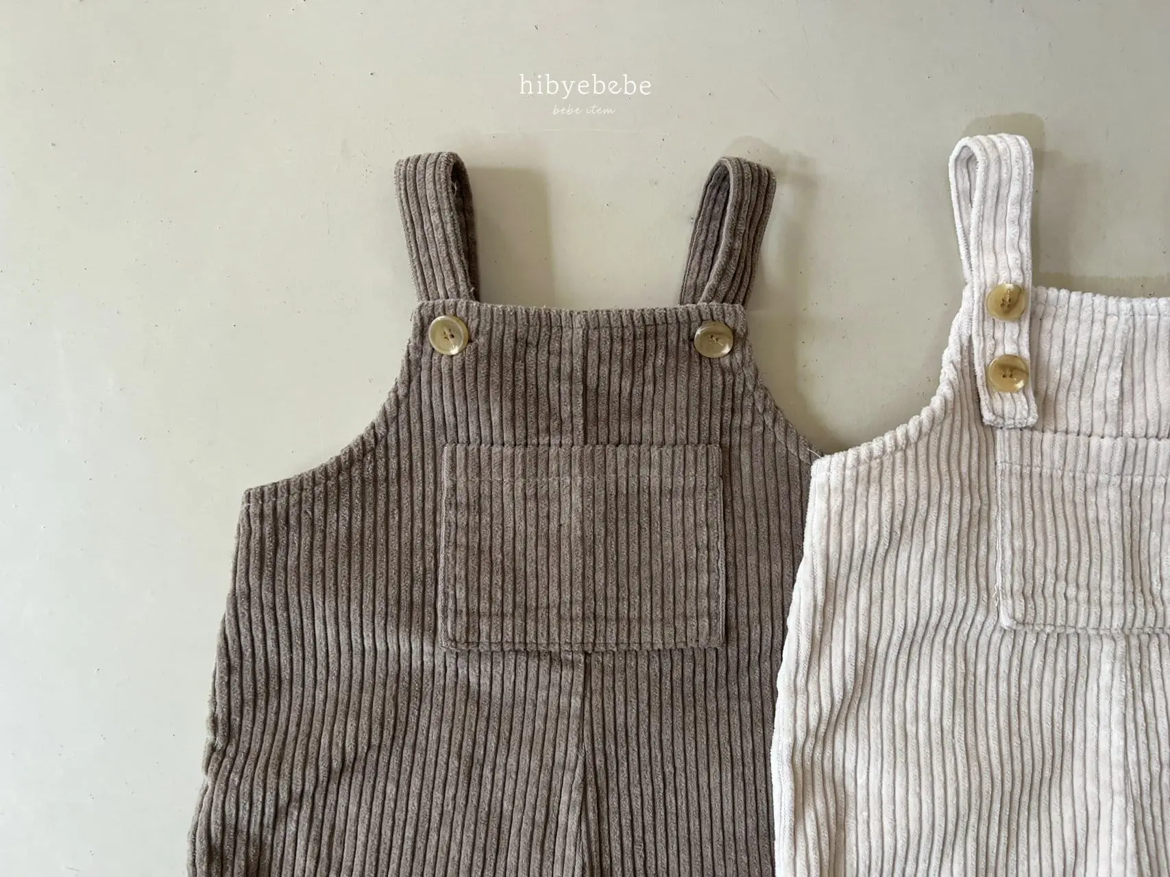 Hi Byebebe - Korean Baby Fashion - #babyfever - Denver Rib Dungarees - 7