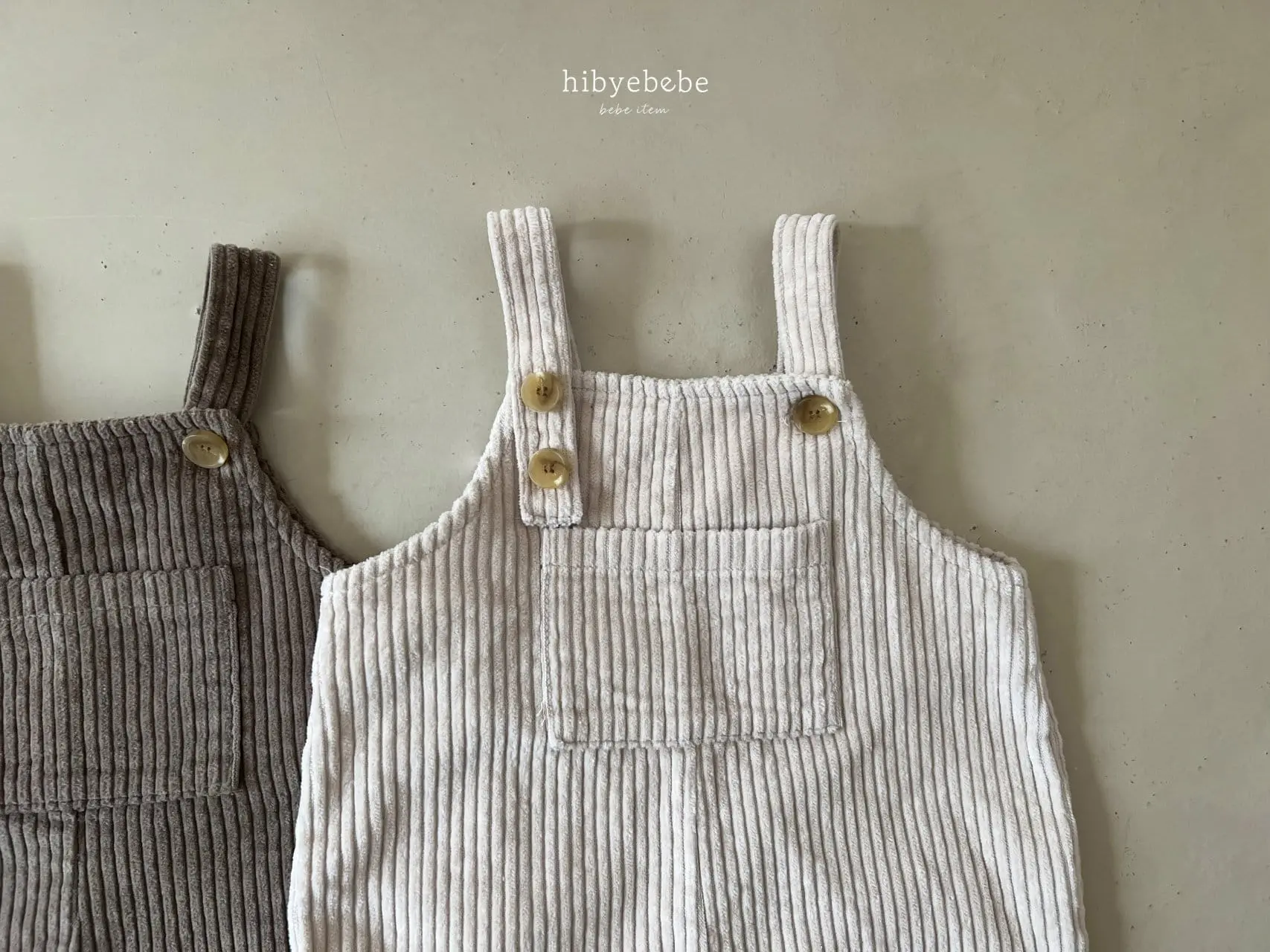 Hi Byebebe - Korean Baby Fashion - #babygirlfashion - Denver Rib Dungarees - 8