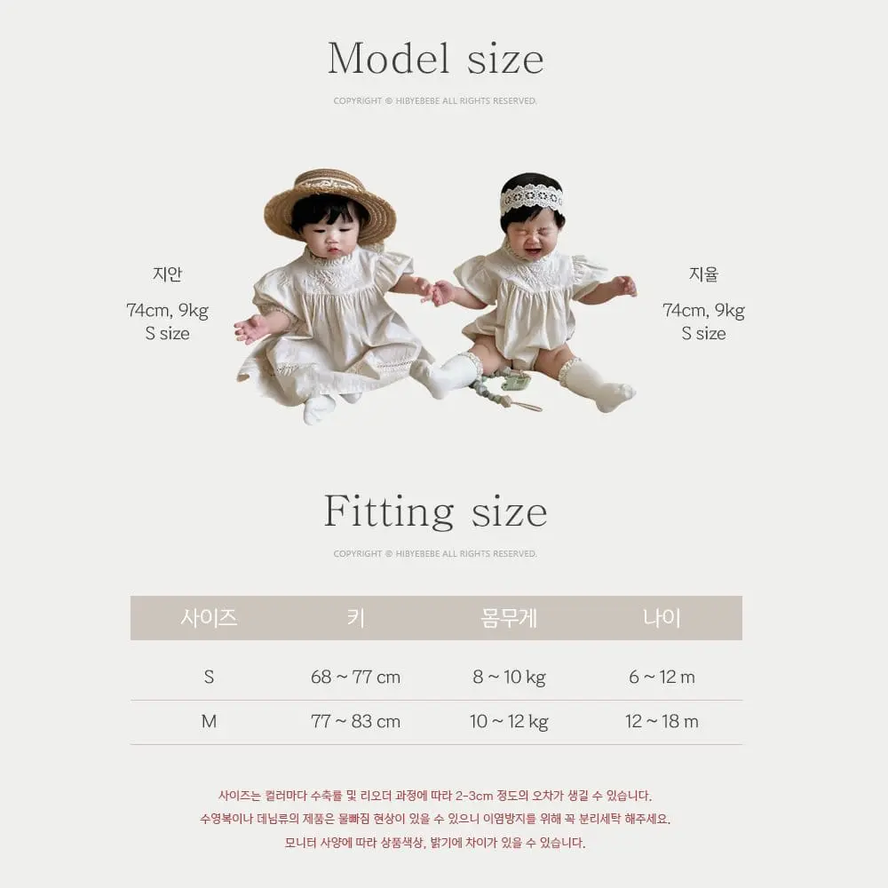 Hi Byebebe - Korean Baby Fashion - #babylifestyle - Lace Dungarees Bloomers - 11