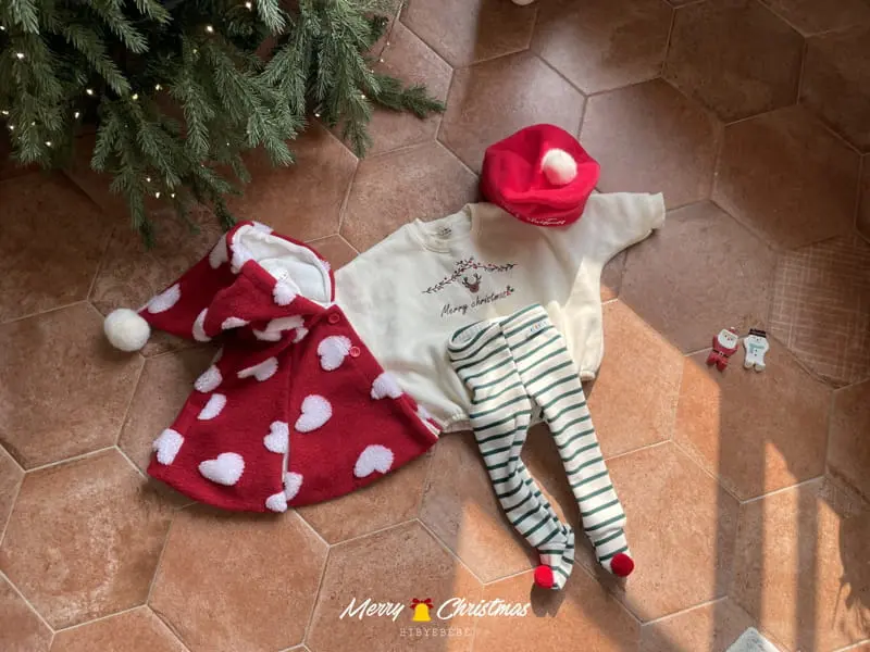 Hi Byebebe - Korean Baby Fashion - #babyoninstagram - Rudolf Embroidery Bodysuit - 12