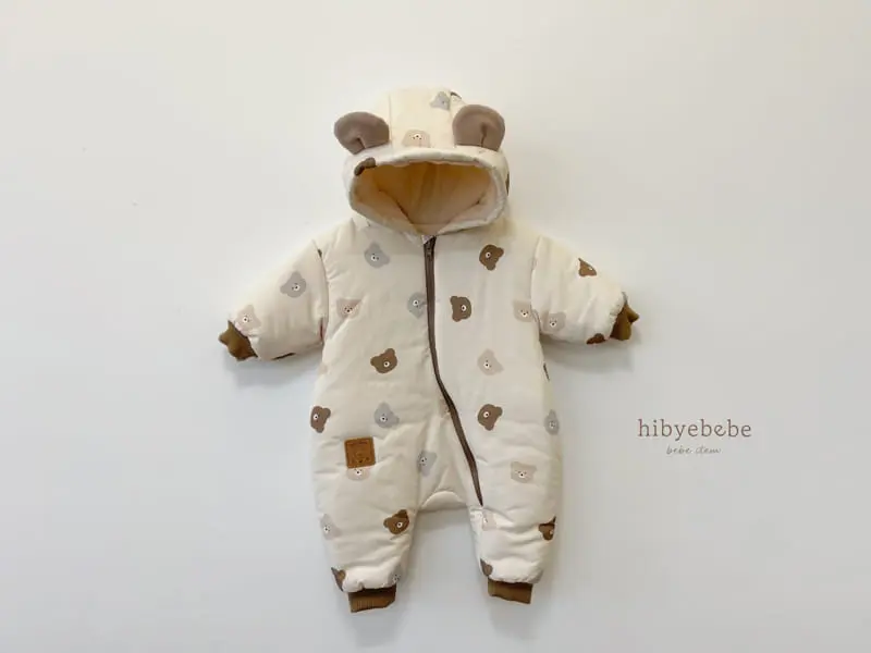 Hi Byebebe - Korean Baby Fashion - #babyoninstagram - Bear Skii Overalls