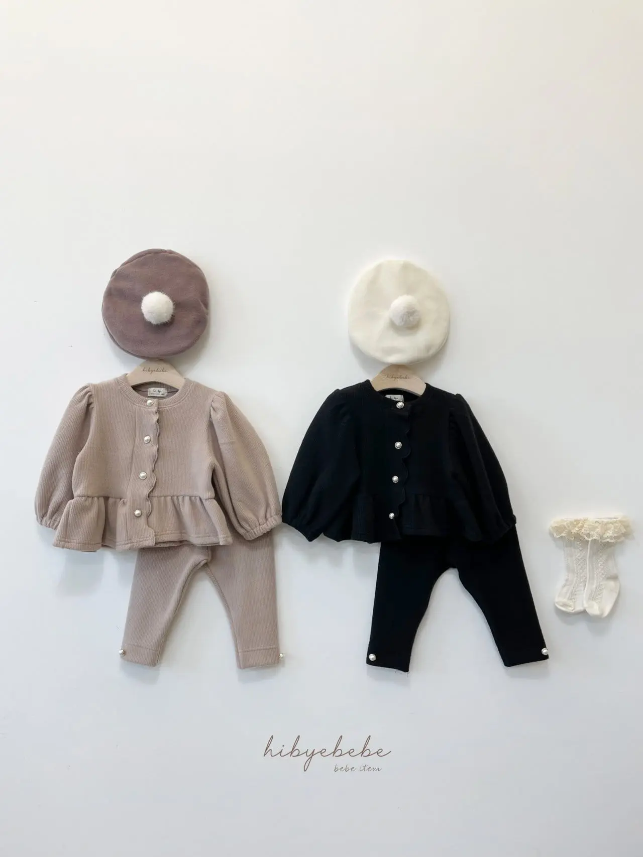 Hi Byebebe - Korean Baby Fashion - #babyoninstagram - Wave Cardigan Top Bottom Set