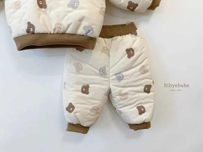 Hi Byebebe - Korean Baby Fashion - #babyootd - Bear Skii Top Bottom Set - 4