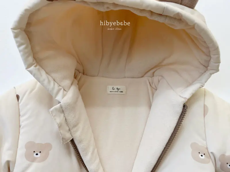 Hi Byebebe - Korean Baby Fashion - #babyoutfit - Bear Skii Overalls - 3
