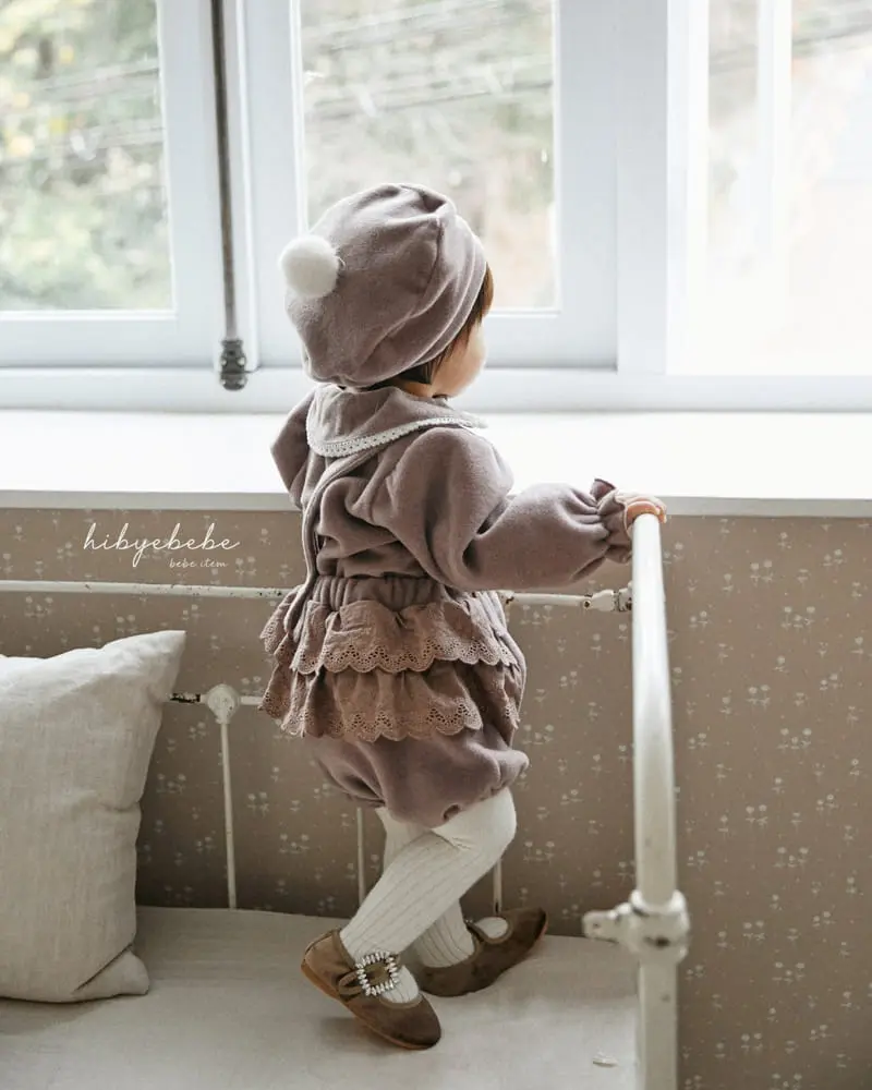Hi Byebebe - Korean Baby Fashion - #babyoutfit - Monte Lace Dungarees Bloomer - 2