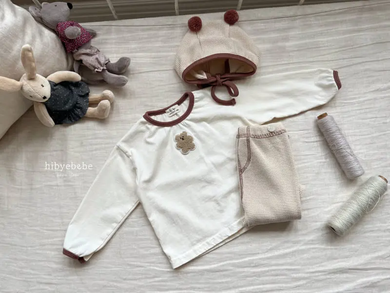 Hi Byebebe - Korean Baby Fashion - #babyoutfit - Cute Bear Dungarees Top Bottom Set - 10