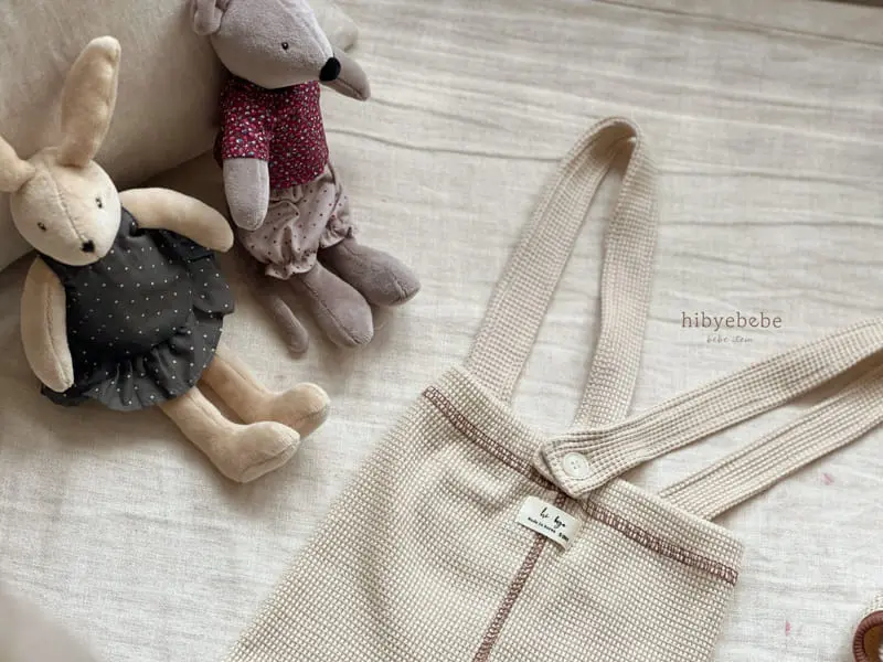 Hi Byebebe - Korean Baby Fashion - #babyoutfit - Cute Bear Dungarees Top Bottom Set - 11