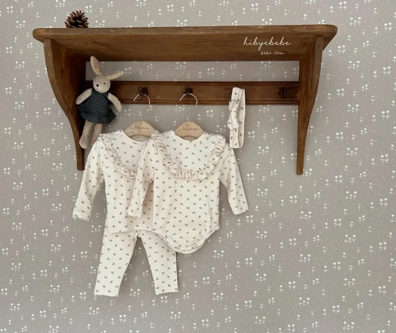 Hi Byebebe - Korean Baby Fashion - #babyoutfit - Lulu Frill Easywear Set - 3