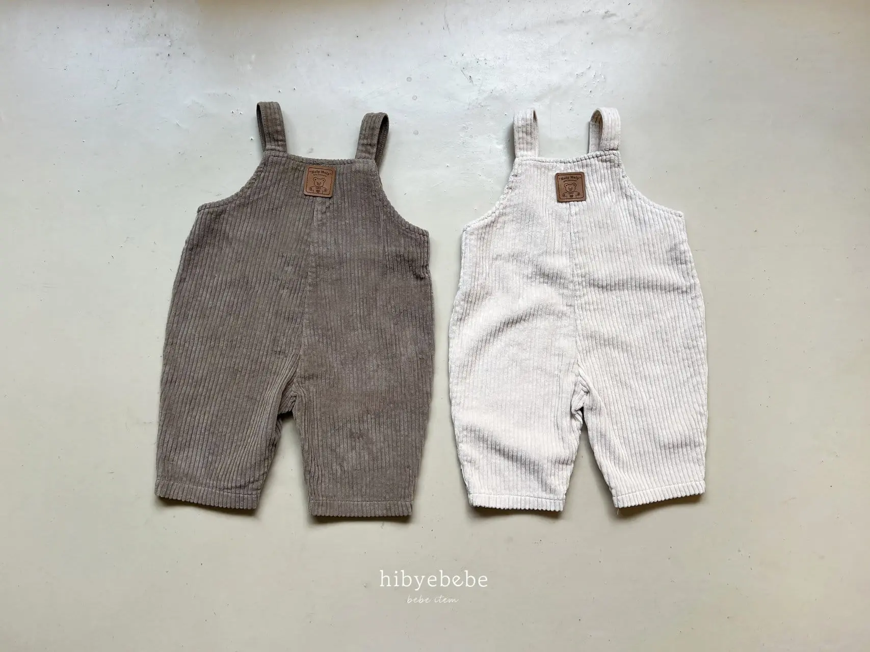 Hi Byebebe - Korean Baby Fashion - #babyoutfit - Denver Rib Dungarees - 12
