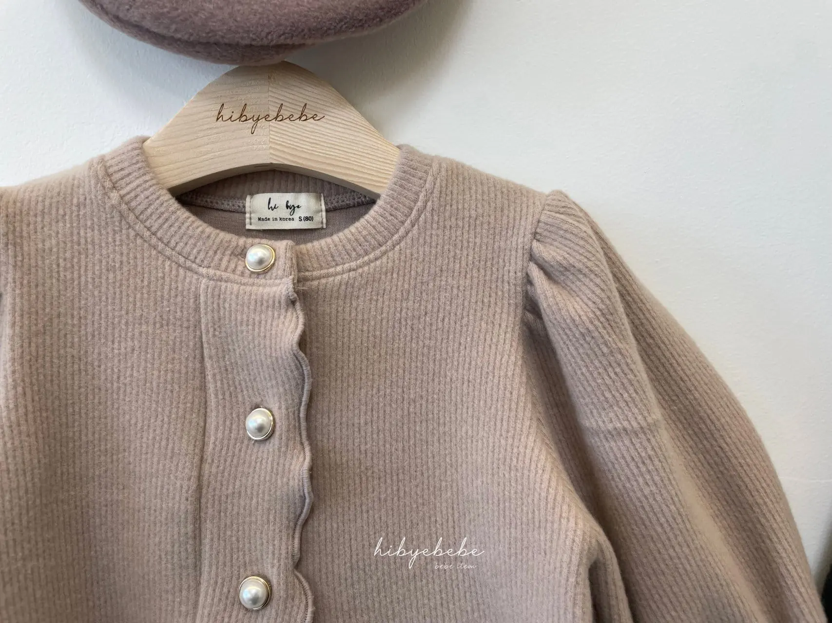 Hi Byebebe - Korean Baby Fashion - #babyoutfit - Wave Cardigan Top Bottom Set - 4
