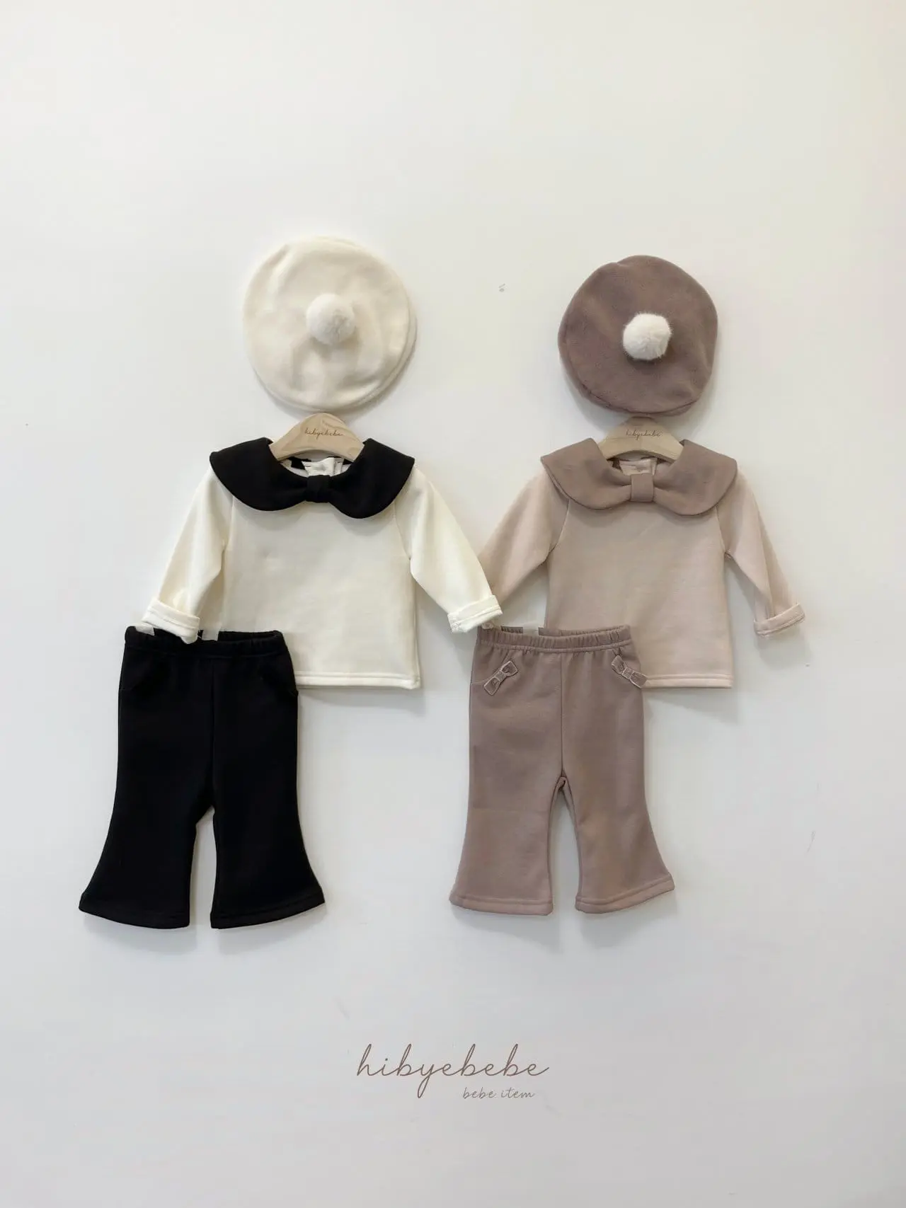 Hi Byebebe - Korean Baby Fashion - #babyoutfit - Ribbon Sera Top Bottom Set - 2