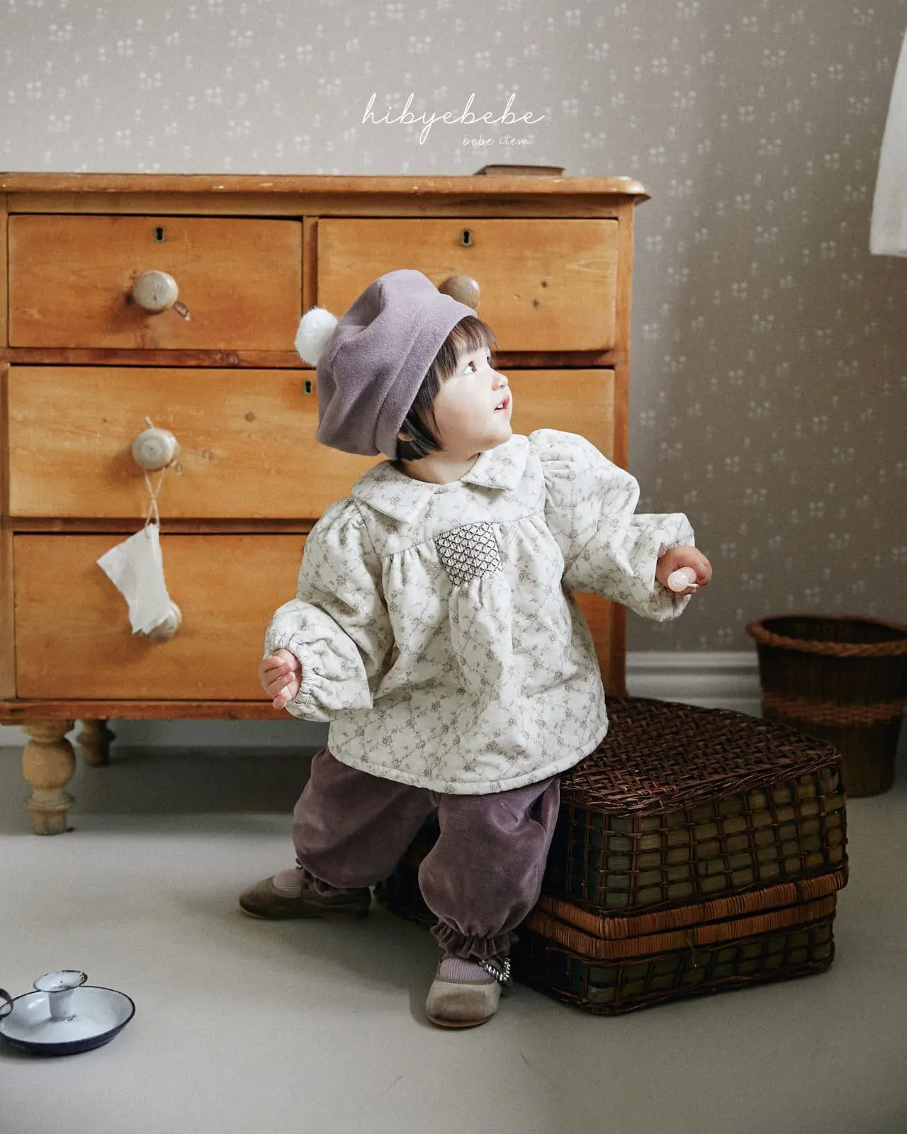 Hi Byebebe - Korean Baby Fashion - #babyoutfit - Urban Smocking Top Bottom Set
