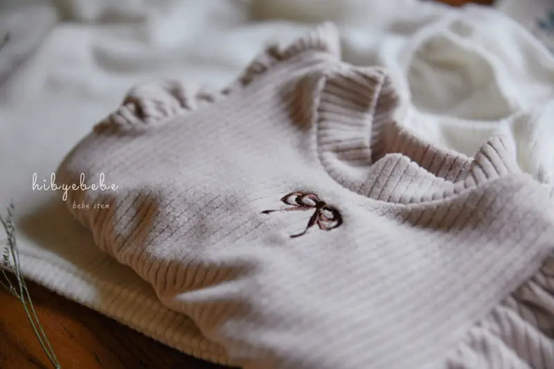 Hi Byebebe - Korean Baby Fashion - #babywear - Ribbon Rib Pugg Tee - 6