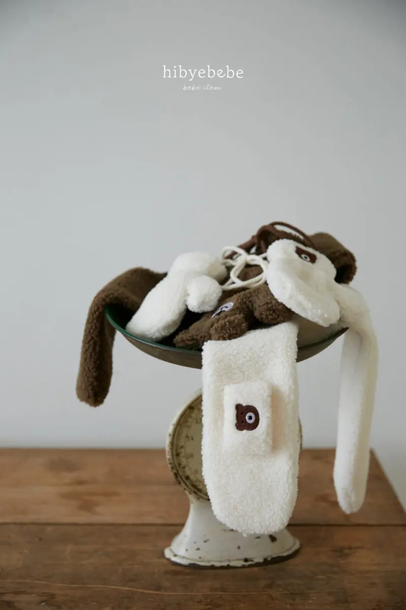 Hi Byebebe - Korean Baby Fashion - #babywear - Aniaml Gloves Muffler Set - 11
