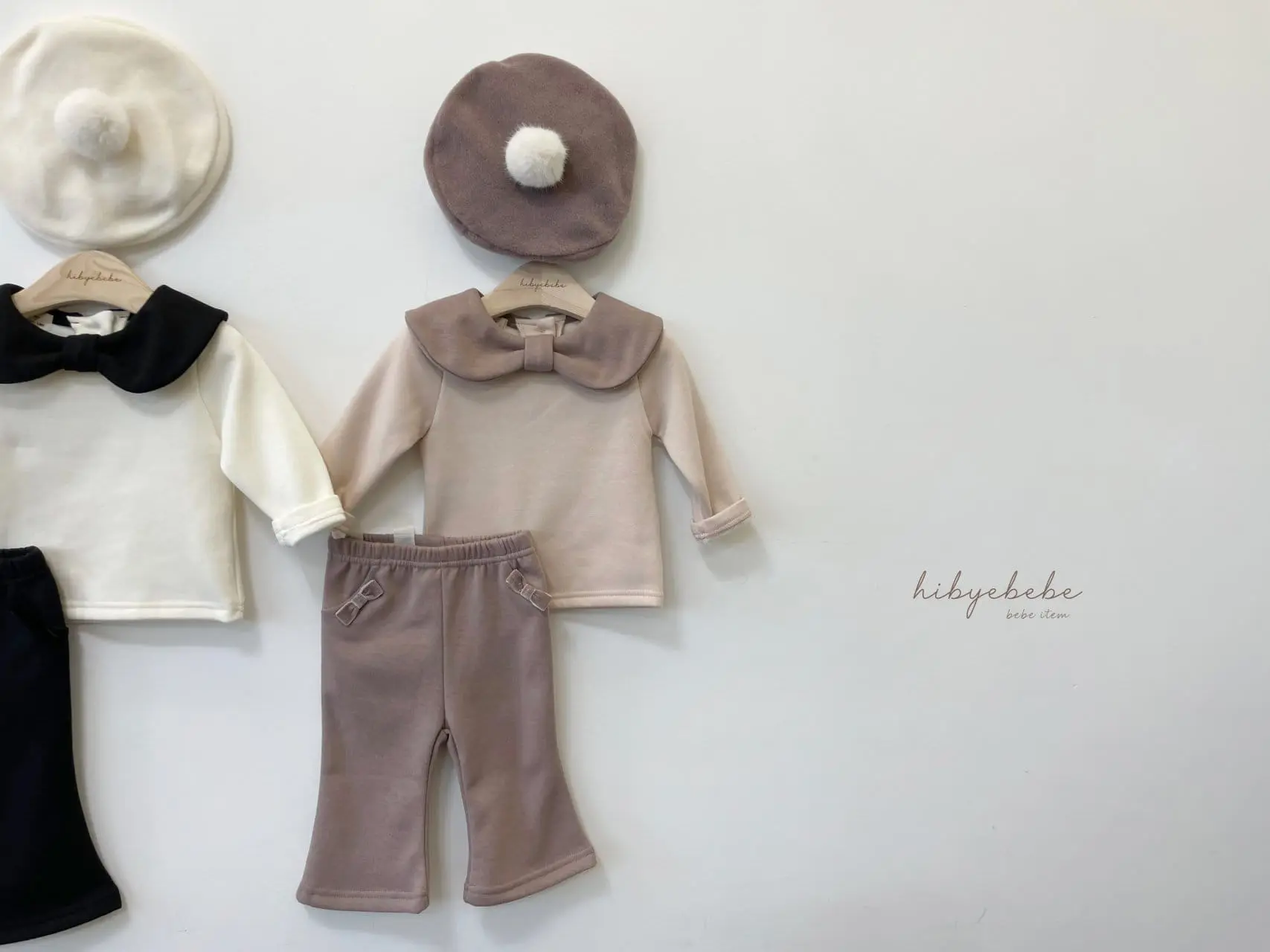 Hi Byebebe - Korean Baby Fashion - #babyoutfit - Ribbon Sera Top Bottom Set - 4