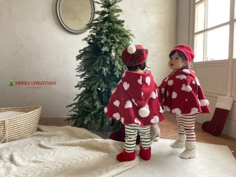 Hi Byebebe - Korean Baby Fashion - #onlinebabyboutique - Santa Heat Cape - 5