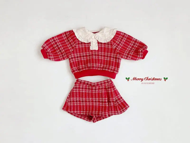 Hi Byebebe - Korean Baby Fashion - #onlinebabyboutique - Noel Frill Top Bottom Set - 3