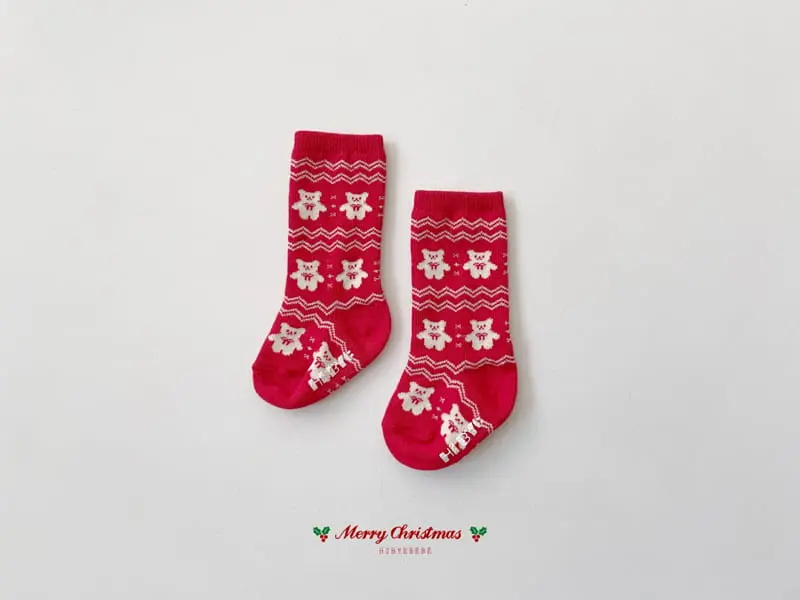 Hi Byebebe - Korean Baby Fashion - #babywear - Christmas Socks Set - 4
