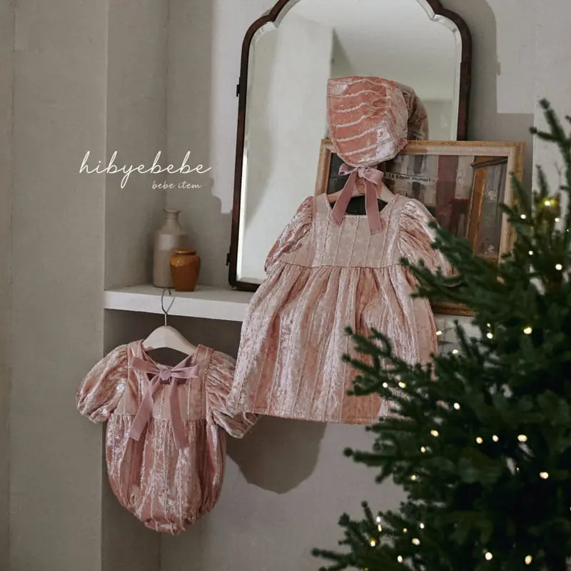 Hi Byebebe - Korean Baby Fashion - #onlinebabyboutique - Love It Ribbon Padding One-piece - 9