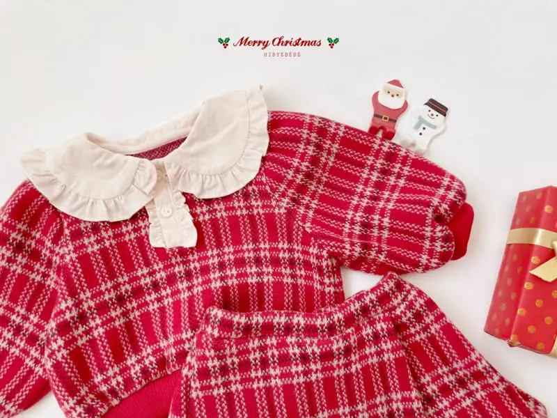 Hi Byebebe - Korean Baby Fashion - #onlinebabyboutique - Noel Frill Top Bottom Set - 4