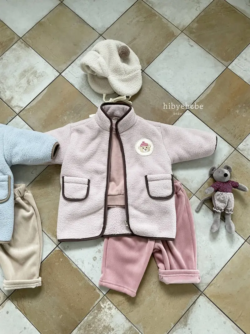 Hi Byebebe - Korean Baby Fashion - #onlinebabyshop - 23 Long Fleece Jumper - 6