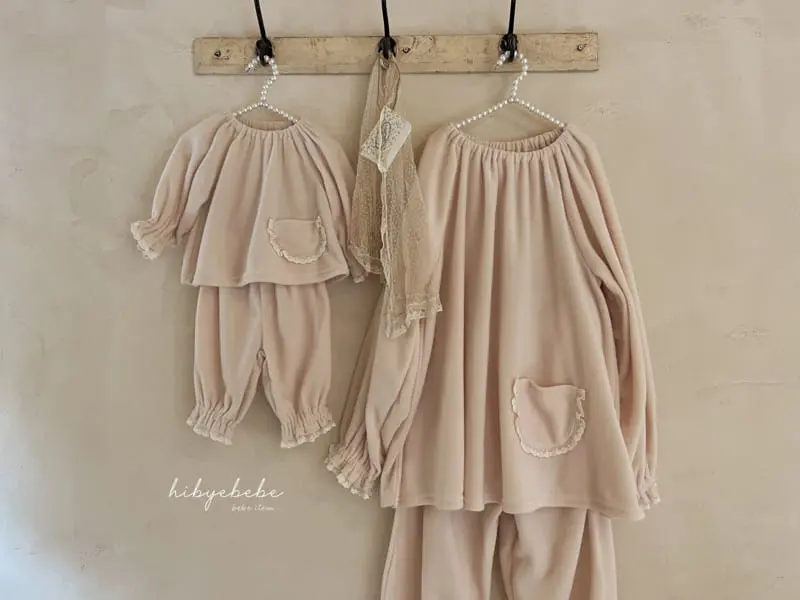 Hi Byebebe - Korean Women Fashion - #momslook - Mom Lovely Fleece Pajama - 3