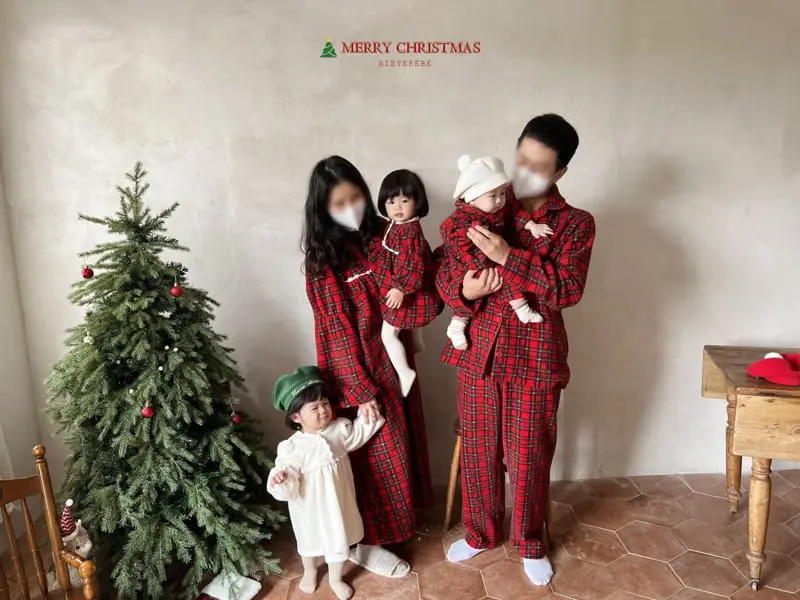 Hi Byebebe - Korean Women Fashion - #thatsdarling - Mom Merry Pajama One-piece - 6
