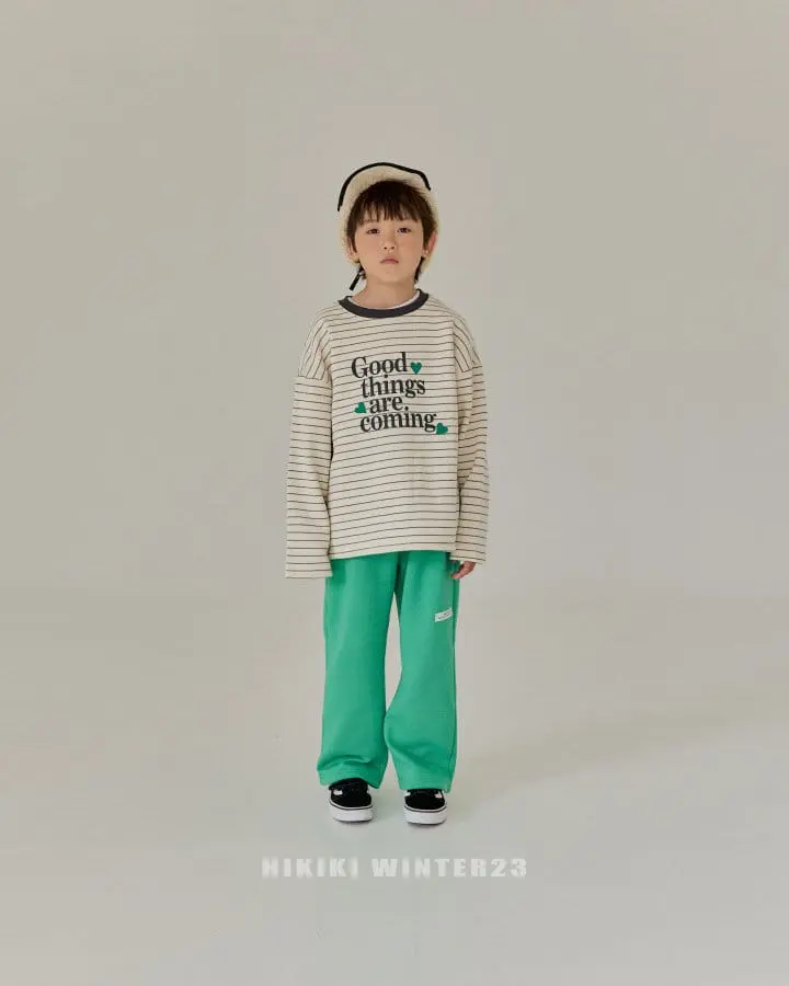 Hikiki - Korean Children Fashion - #kidzfashiontrend - Stripes Heart Tee - 4