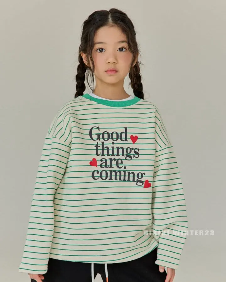 Hikiki - Korean Children Fashion - #designkidswear - Stripes Heart Tee - 12