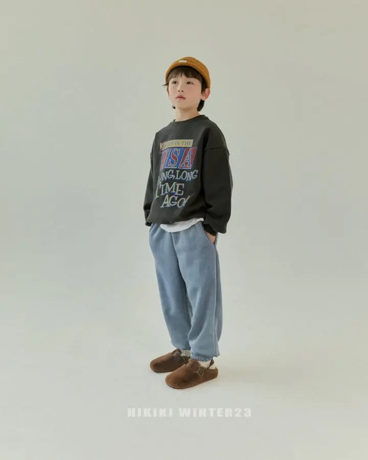 Hikiki - Korean Children Fashion - #kidsshorts - Usa Sweatshirt - 7