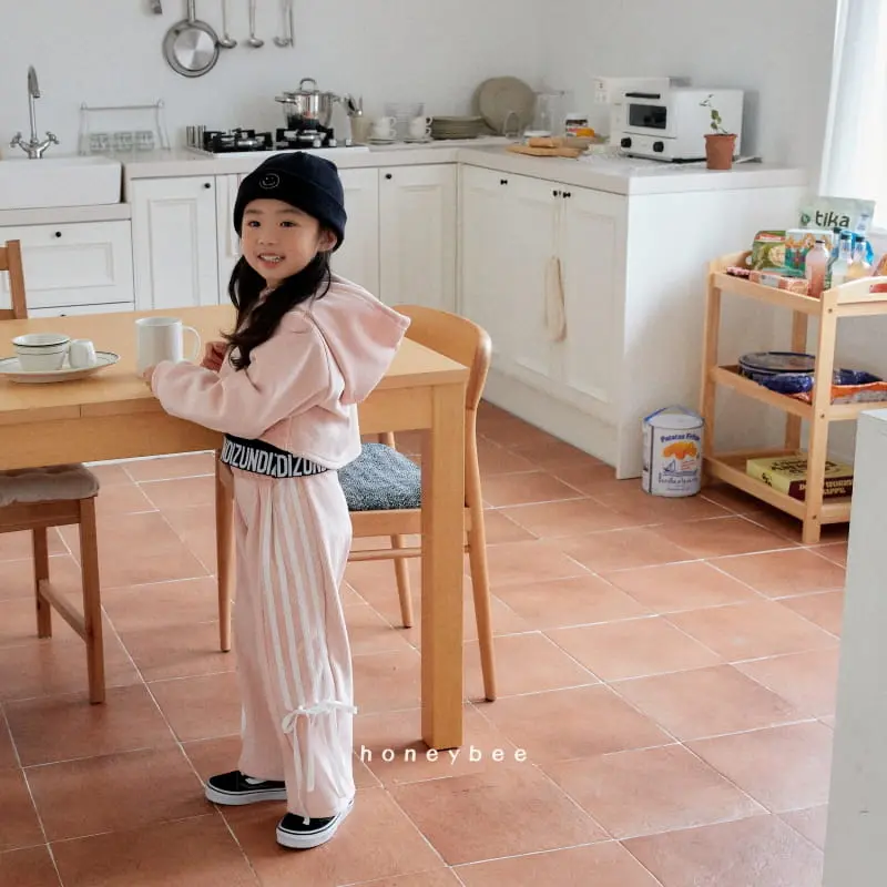 Honeybee - Korean Children Fashion - #childofig - Crop Rin Hoody Top Bottom Set - 6