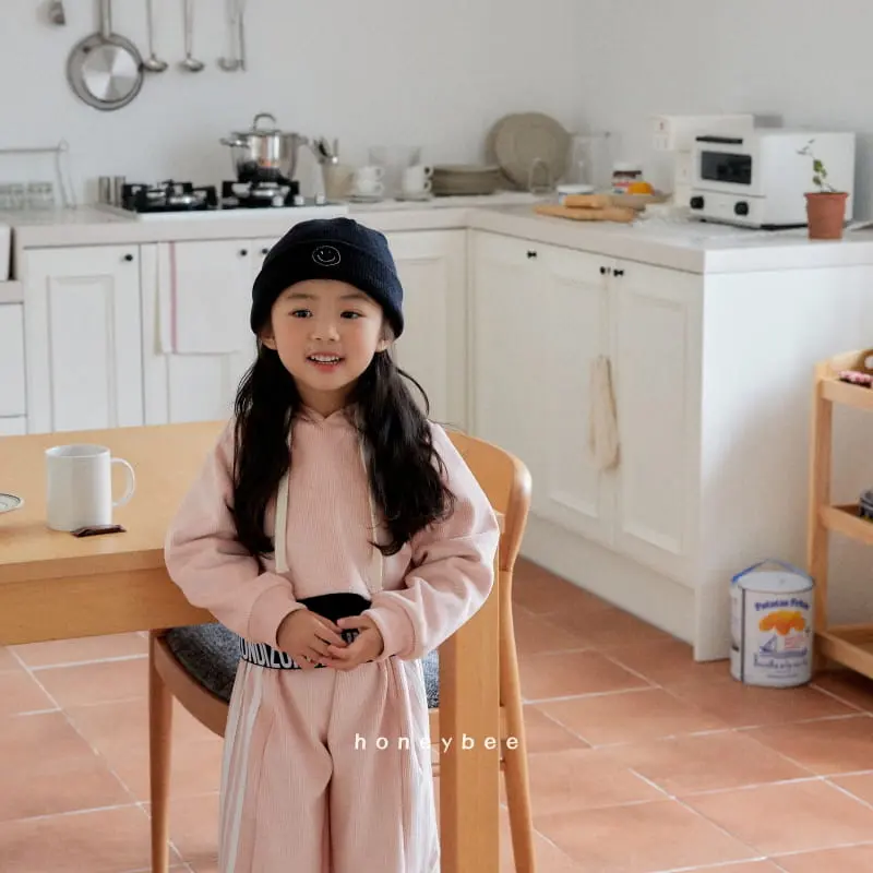 Honeybee - Korean Children Fashion - #childofig - Crop Rin Hoody Top Bottom Set - 7