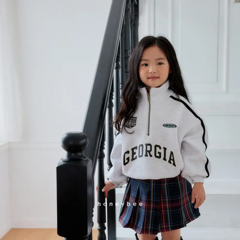 Honeybee - Korean Children Fashion - #childofig - Tape Half Zip-up