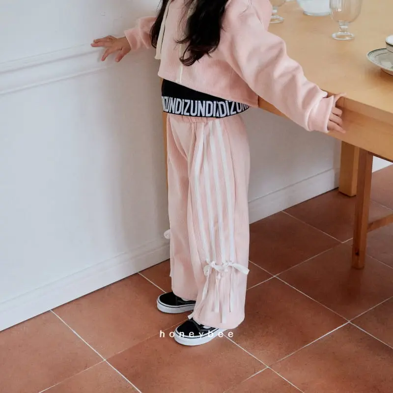 Honeybee - Korean Children Fashion - #discoveringself - Crop Rin Hoody Top Bottom Set - 10