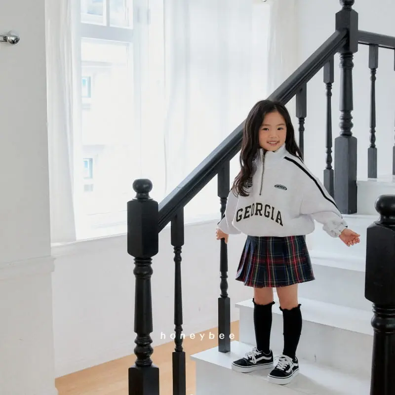 Honeybee - Korean Children Fashion - #designkidswear - Tape Half Zip-up - 4
