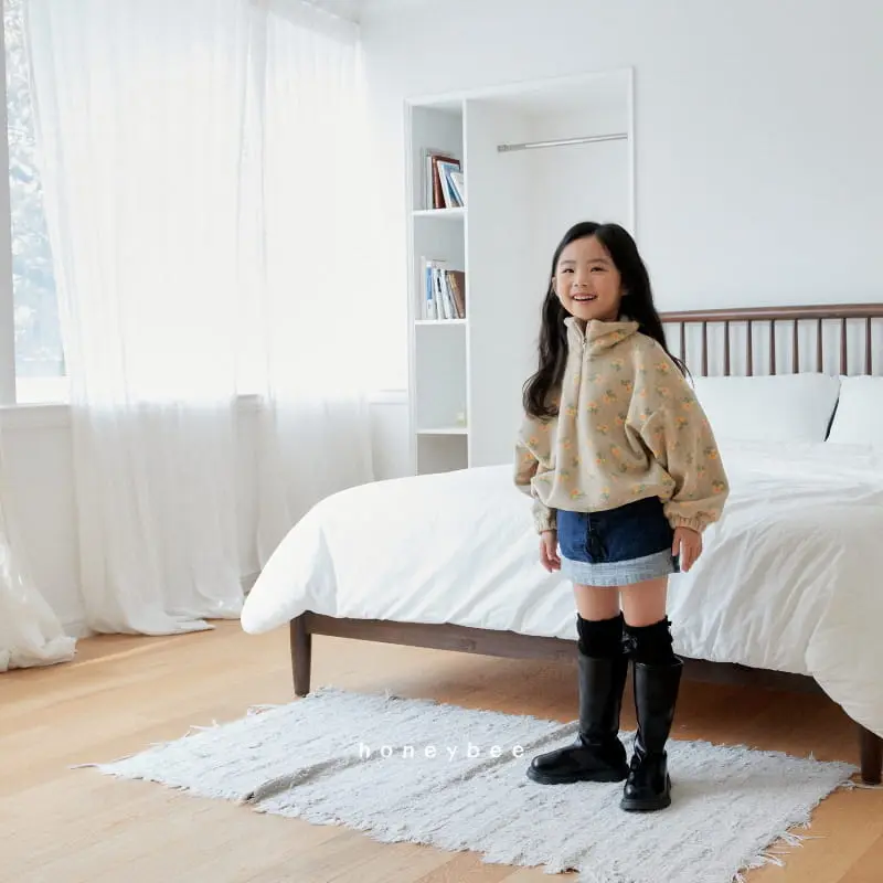 Honeybee - Korean Children Fashion - #discoveringself - Fleece Half Zip-up - 3