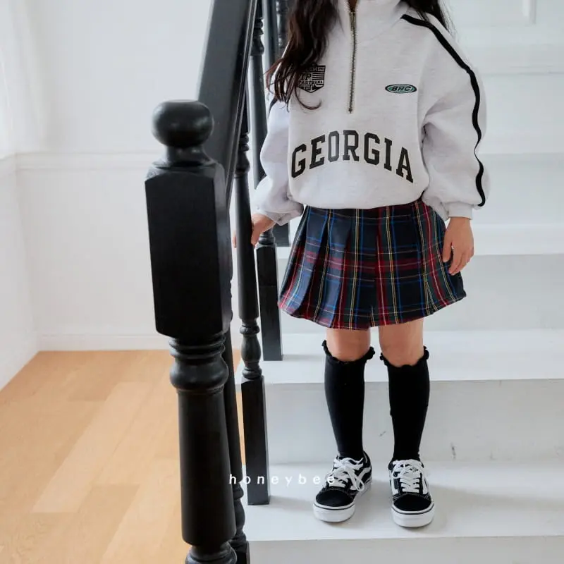 Honeybee - Korean Children Fashion - #kidsstore - Tape Half Zip-up - 7
