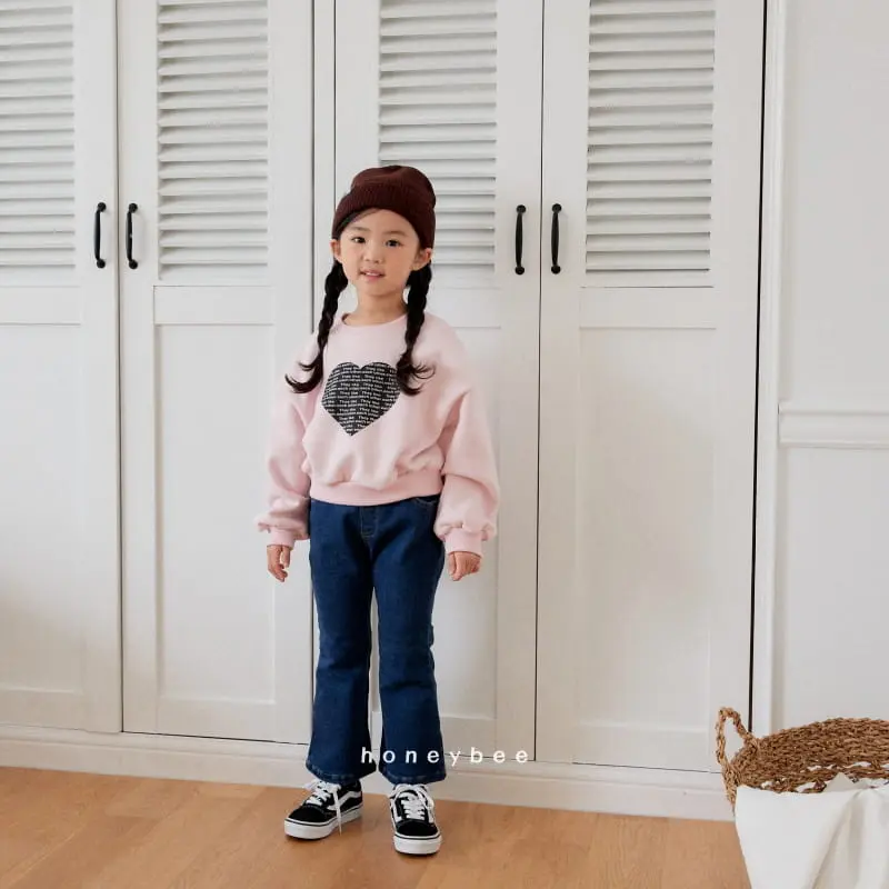 Honeybee - Korean Children Fashion - #prettylittlegirls - Heart Crop Tee - 8