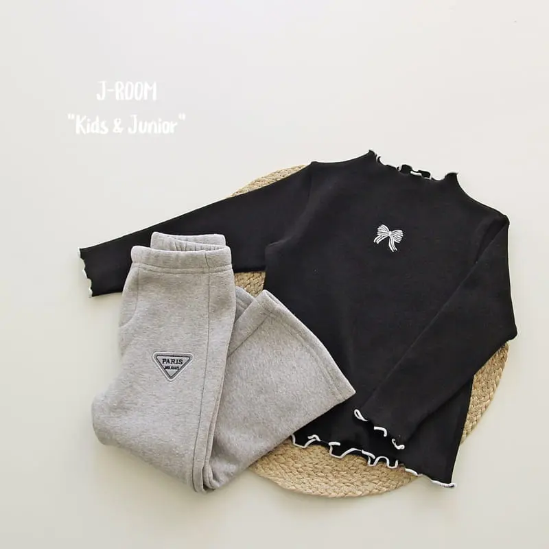 J-Room - Korean Children Fashion - #childofig - Ribbon Embroidery Tee - 5