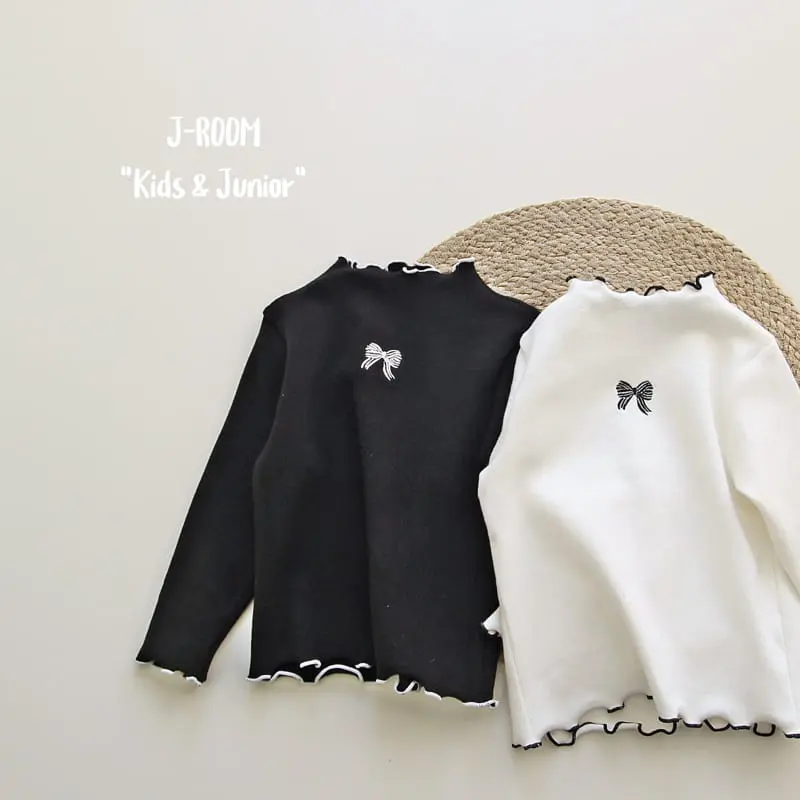 J-Room - Korean Children Fashion - #magicofchildhood - Ribbon Embroidery Tee - 2