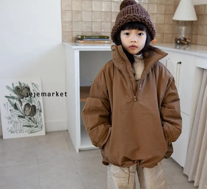 Jeje Market - Korean Children Fashion - #fashionkids - Log Anorak Padding Jumper - 6